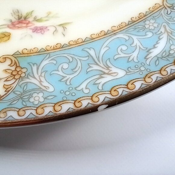 Noritake Blue Dawn Bread & Butter Plates Vintage Porcelain Transferware 6 3/8 in - Picture 7 of 11